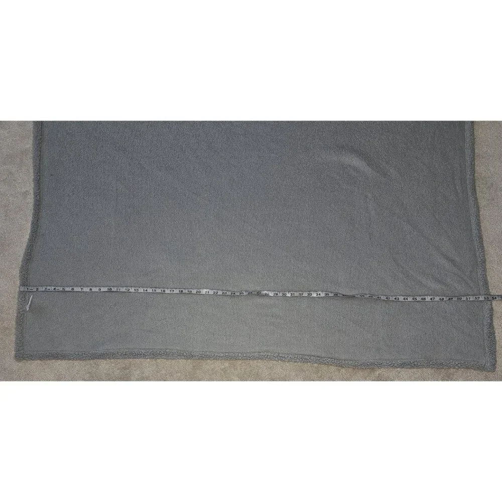 Silver One Gray Kitty Cat Hooded Blanket Soft Sherpa 39x53 Youth Boy Girl